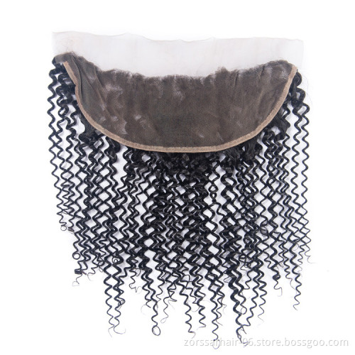 Factory Price HD lace Swiss Lace Raw Virgin Human Hair 13X4 Lace  Frontal 4X4  hair closure for Black Women